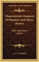 Characteristic Features of Russian and Slavic Poetry 1241058164 Book Cover
