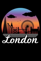 London: Love London Skyscape Retro Look Lined Notebook Journal Diary 6x9 1673552951 Book Cover