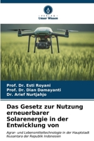 Das Gesetz zur Nutzung erneuerbarer Solarenergie in der Entwicklung von (German Edition) 6206661369 Book Cover