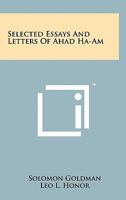 Selected Essays and Letters of Ahad Ha-Am 1258144670 Book Cover
