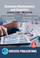 Business Mathematics and Statistics(F.Y.B.Com, S.P. College, Sem.-II) 9393220794 Book Cover