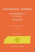 Mahabhasya de Patanjali. Paspasa 2251720537 Book Cover