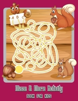 Maze & More Activity For Kids: Christmas Coloring Book, Mazes & Dot To Dot Activity Book in One: Giant Coloring Book and Activity Book for Pre-K to First Grade 1708768939 Book Cover