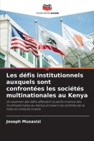 Les défis institutionnels auxquels sont confrontées les sociétés multinationales au Kenya 6205648563 Book Cover