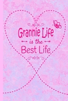 Grannie Life Is The Best Life: Grandma Journal 6 x 9 120 page Lined Pink Marble Notebook Butterfly Heart Design for Daily Diary Writing or Notepad - Perfect Mother's Day Birthday or Christmas Gift for 1691924180 Book Cover