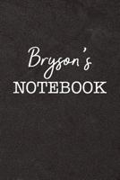 Bryson's Notebook: Personalized Scrapbook for Men 1798940906 Book Cover