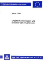 Unechte Gemeinkosten Und Unechter Gemeinverbrauch 3631417462 Book Cover