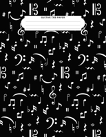 Guitar Tab Paper: Blank Guitar Tablature Manuscript Paper Lyric Lines and Chord Boxes , Standard Notebook, Staff Sheets Pad, Music Journal for Guitar ... Composition Book, Songbooks for Beginners 1675678863 Book Cover