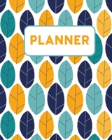Planner Weekly and Monthly: January to December: navy floral Cover (2020 Pretty Simple Planners): Organizer planner / Gift, 140 Pages, 8x10, Soft Cover, Matte Finish 1659545501 Book Cover