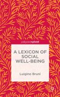 A Lexicon of Social Well-Being 1137528877 Book Cover