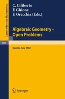 Algebraic Geometry - Open Problems: Proceedings of the Conference held in Ravello, May 31 - June 5, 1982 (Lecture Notes in Mathematics) 3540123202 Book Cover