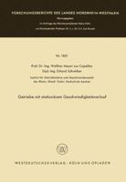 Getriebe Mit Stationarem Geschwindigkeitsverlauf 3663005852 Book Cover