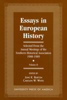 Essays in European History 0761803173 Book Cover
