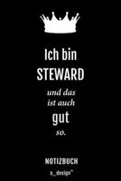 Notizbuch f�r Stewards / Steward / Flugbegleiter / Flugbegleiterin: Originelle Geschenk-Idee [120 Seiten kariertes blanko Papier] 1677438215 Book Cover