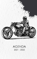 Agenda 2021 - 2022: Agenda Escolar dia por pagina Motocicleta Para estudiantes Primaria Colegio Secundaria | Diaria y semanalmente Septiembre de 2021 ... para alumno estudiante B099C5NK5K Book Cover