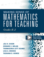 Making Sense of Mathematics for Teaching Grades K-2 1942496397 Book Cover