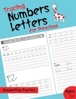 Tracing Letters and Numbers for Preschool: Beginning Cursive Handwriting Workbook for Kids Practice Handwriting Workbook Preschool Handwriting Paperba B08HRZN1NH Book Cover