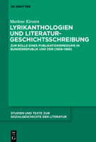 Lyrikanthologien und Literaturgeschichtsschreibung (German Edition) 3119146803 Book Cover