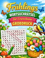 Frühlings Wortsuchrätsel für Erwachsene Großdruck: Große Schrift mit Frühlingsthemen - Über 50 Entspannende Rätsel für die Warme Jahreszeit, Geschenkidee für Senioren, Opa, Oma. (German Edition) B0GRH4MP5L Book Cover