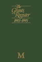 Grants Register, 1993-1995 1349222321 Book Cover
