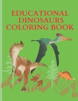 Educational Dinosaurs Coloring book B08PJP58X4 Book Cover