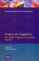 History of Linguistics: The Eastern Traditions of Linguistics (Longman Linguistics Library) 0582094895 Book Cover
