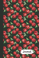 Journal: Bright Red Cherries Themed Diary with Blank Lined Notebook Paper 1710274999 Book Cover