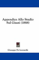 Appendice Allo Studio Sul Giusti 1436780055 Book Cover