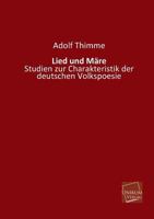 Lied Und M Re 114733871X Book Cover
