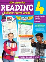 Reading for 4th Grade Workbook - 200 Essential Reading Skills 174215350X Book Cover