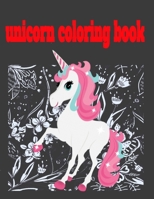 Unicorn Coloring Book: 8.5 x 11 inches 100 pages unicorn coloring book for girls boy ages 5 - 10 B08H6M4S5S Book Cover