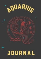 Aquarius Journal: This 7x10 Zodiac Aquarius Journal Includes 12 Monthly Planner Pages | 100 Journal Pages | 50 Activity Mazes | 200 Random Trivia Questions | A Great Aquarius Gift For Women & Men B08QW9M52F Book Cover