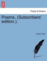 Poems. (Subscribers' edition.). 1241594678 Book Cover