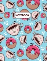 Notebook: Coffee & Doughnuts Daily Journal, Ruled White Paper, Blank Lined Note Book To Write In 1674086709 Book Cover