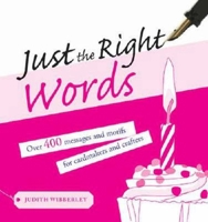 Just the right words 0715326368 Book Cover
