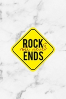 Rock & Roll Never Ends: Rock Notebook Journal Composition Blank Lined Diary Notepad 120 Pages Paperback White Marble 1694110761 Book Cover