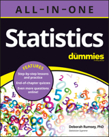 Statistics All-in-One For Dummies 1119902568 Book Cover