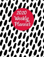 2020 Weekly Planner: An Organizer for Busy Women in Red and White 1670174352 Book Cover