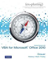 Exploring Microsoft Office 2010 Getting Started with VBA 1256184055 Book Cover