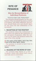 Rite of Penance Card for the People 194707010X Book Cover