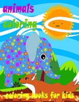 coloring book: Coloring Books For Kids Awesome Animals: For Kids Aged +5 Paperback - june 5, 2020 B089M1H7RD Book Cover