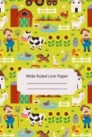 Farm Landscape Theme Art Wide Ruled Line Paper 1652929398 Book Cover