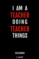 Calendar for Teachers / Teacher: Everlasting Calendar / Diary / Journal (365 Days / 3 Days per Page) for notes, journal writing, event planner, quotes & personal memories 1702229211 Book Cover