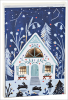 Cozy Winter Cabin, Big Notecard Set 1623258170 Book Cover