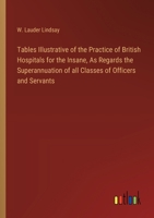 Tables Illustrative of the Practice of British Hospitals for the Insane, As Regards the Superannuation of all Classes of Officers and Servants 3385252423 Book Cover