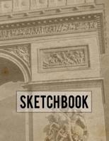 Sketch Book: Vintage Design For Women - Large 8.5x11 Drawing Notebook 107731616X Book Cover