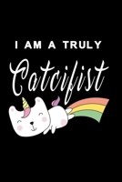 I am a truly catcifist Version 3: Dot Grid 6x9 Dotted Bullet Journal and Notebook 120 Pages with unicorn cat 1673949096 Book Cover
