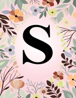 S: Monogram Initial Letter S Notebook College Ruled Journal Gift for Women and Girls 1708108505 Book Cover