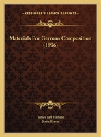 Materials For German Composition 1149747129 Book Cover