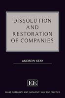 Dissolution and Restoration of Companies 183910922X Book Cover